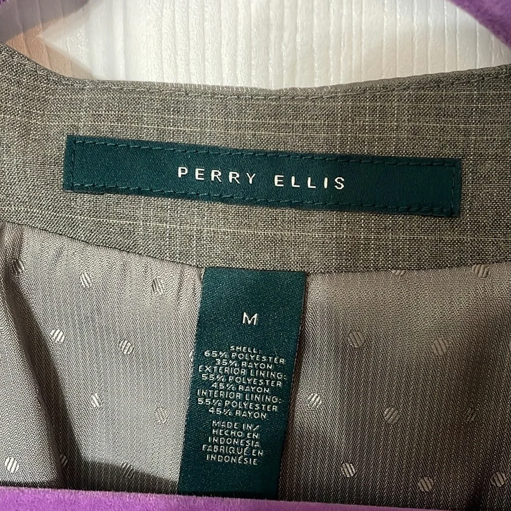 NWT Perry Ellis Gray Suit Vest